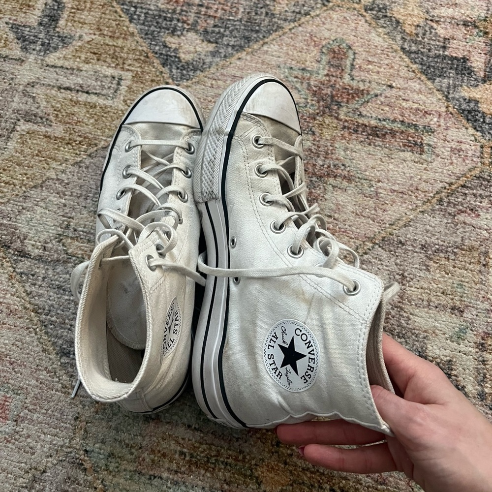 SOLD Converse High Top Platform Sneakers